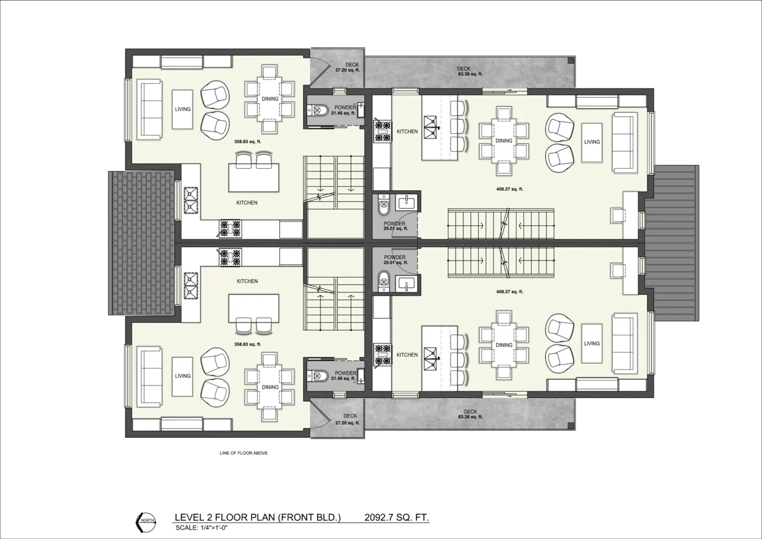 200125 E 54th Ave FRONT BLD Level 2 Floor Plan
