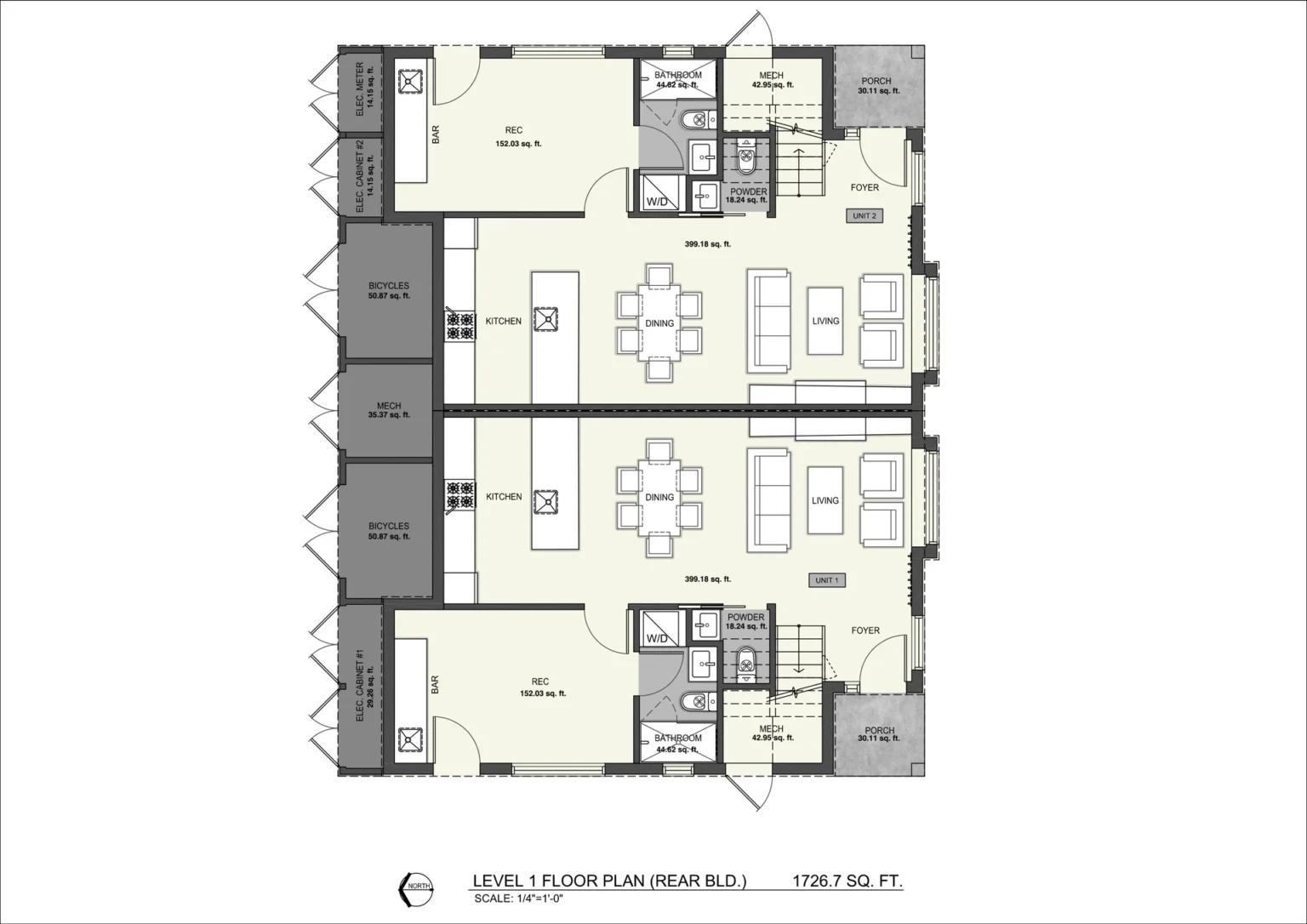 200125 E 54th Ave REAR BLD Level 1 Floor Plan