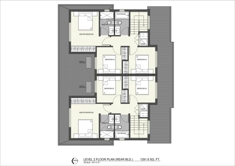 200125 E 54th Ave REAR BLD Level 2 Floor Plan NO TEXT